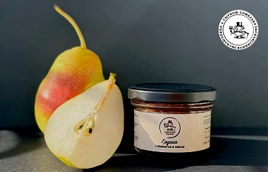 Конфитюр "Сырный сомелье" Груша с инжиром и вином 100г